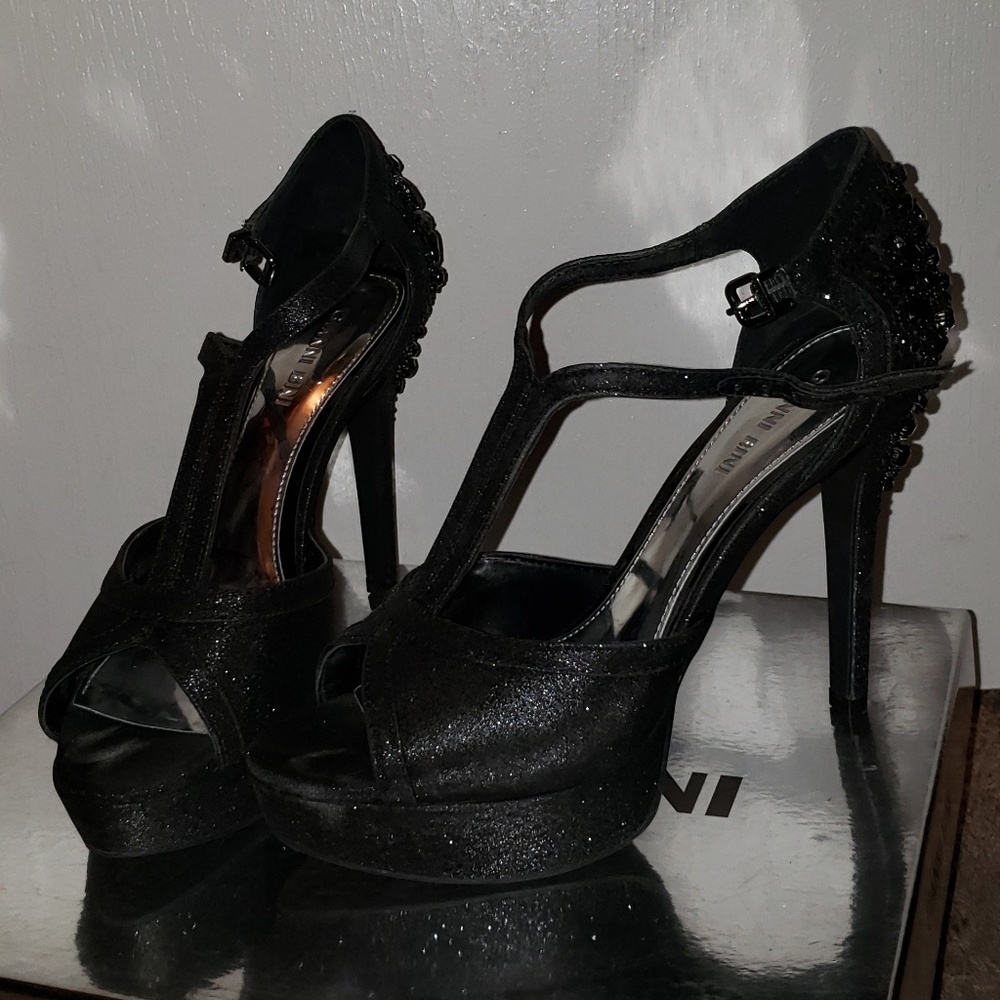 Laurito Sexy Black Heels